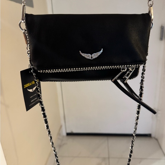 Black Leather Chain Bag - Picture 6 of 7